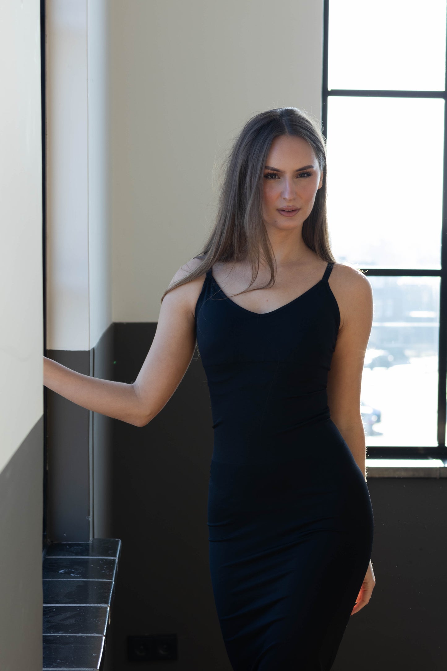 PADDED SHAPING DRESS