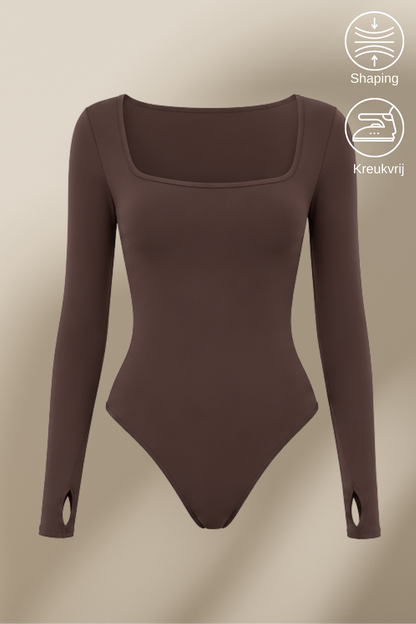SQUARE NECK LONG SLEEVE BODY