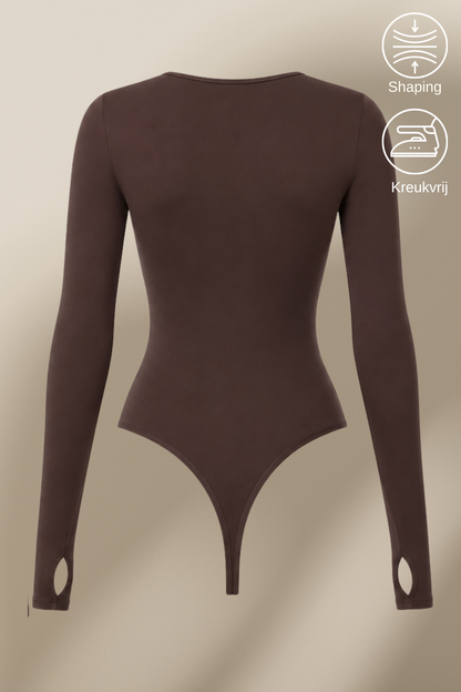SQUARE NECK LONG SLEEVE BODY